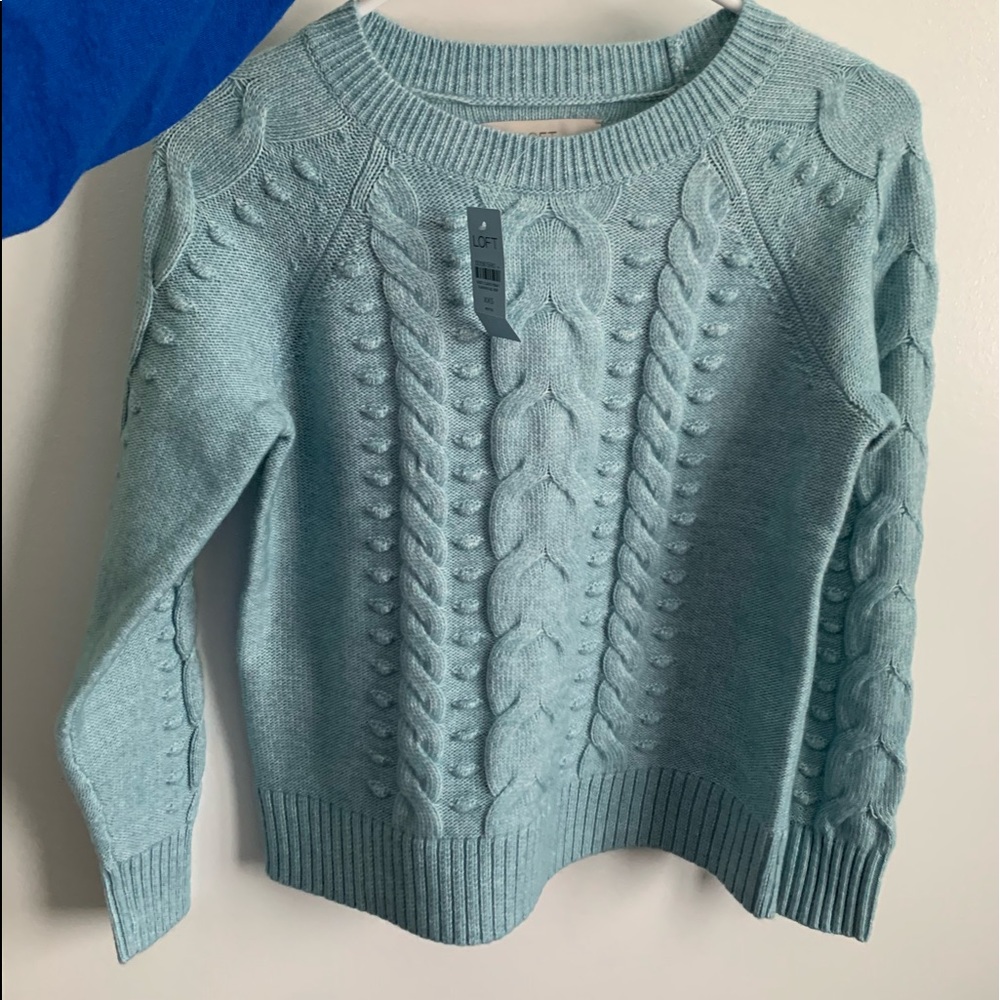 NWT Loft Cable-knit Sweater